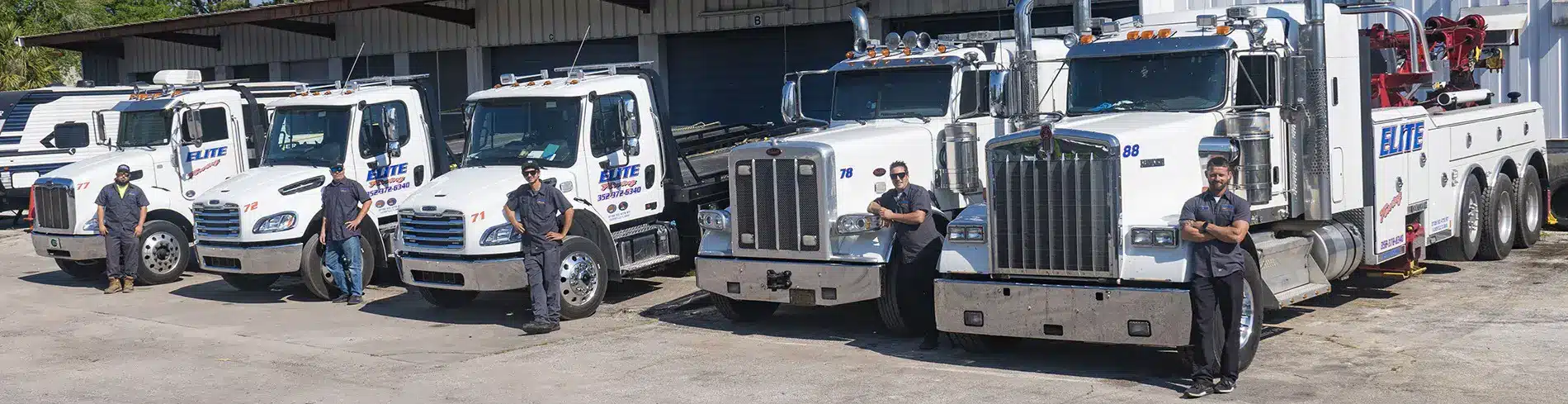 Elite Towing and Recovery tow truck providing 24/7 towing service in Gainesville, FL