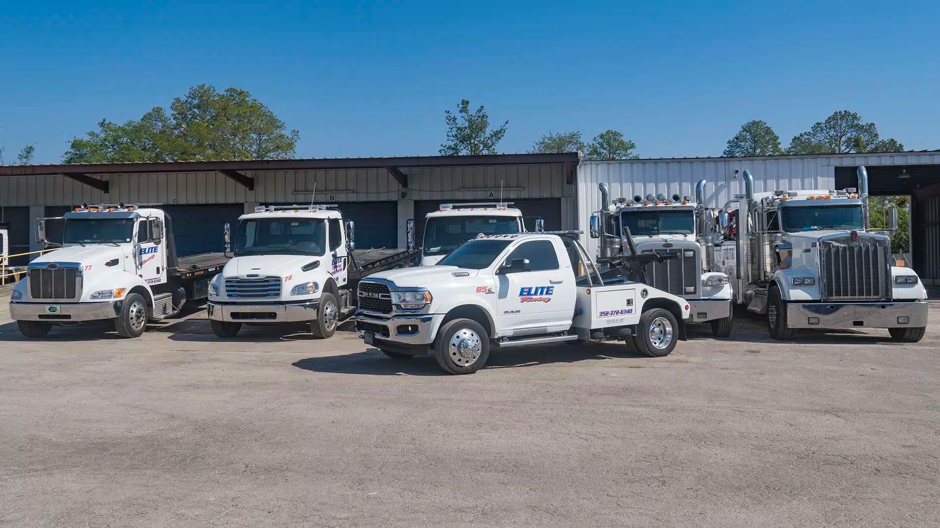Elite Towing and Recovery crew performing a vehicle recovery in Gainesville, FL