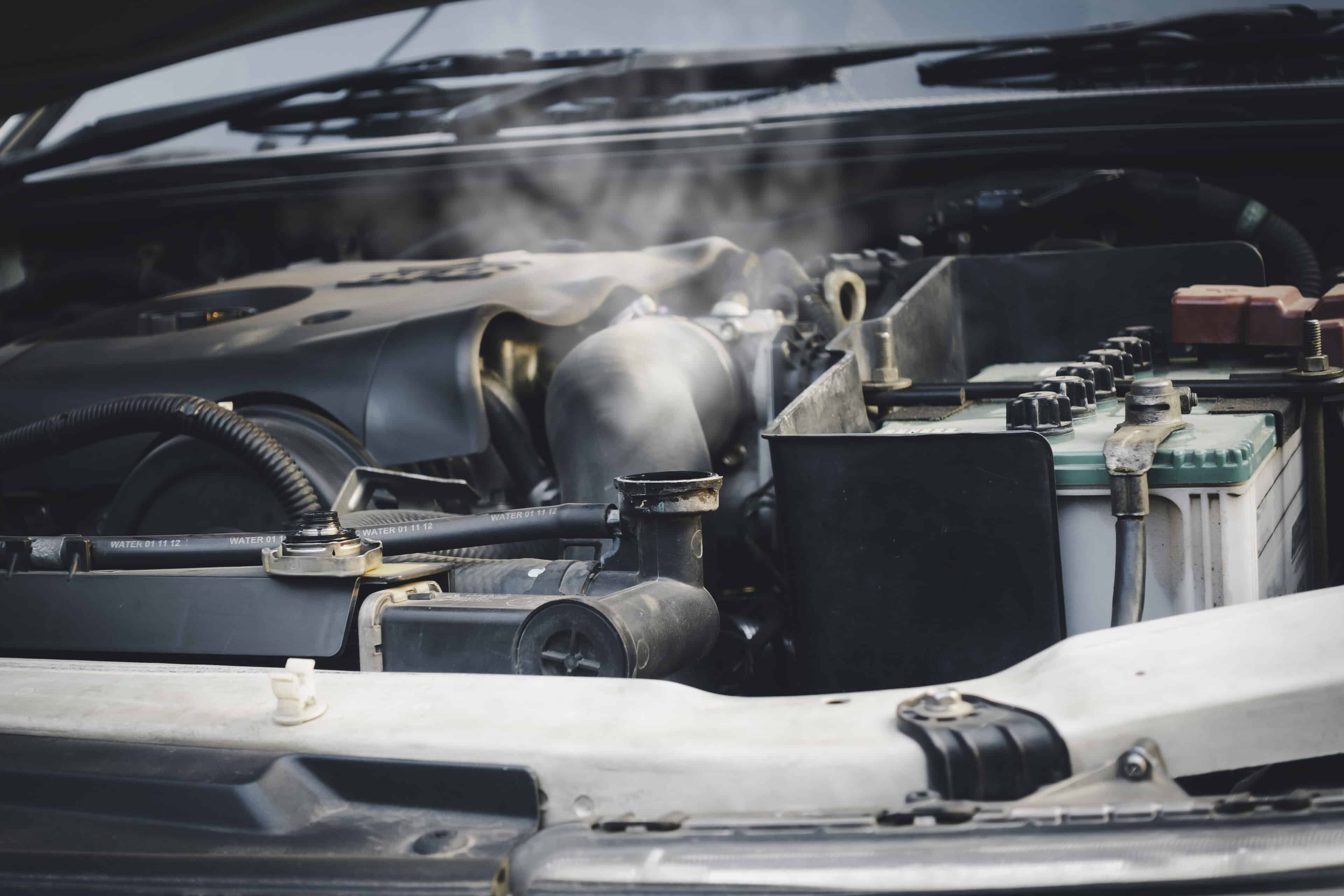 Towing Service Helping With A Vehicle Affected By Overheating Issues