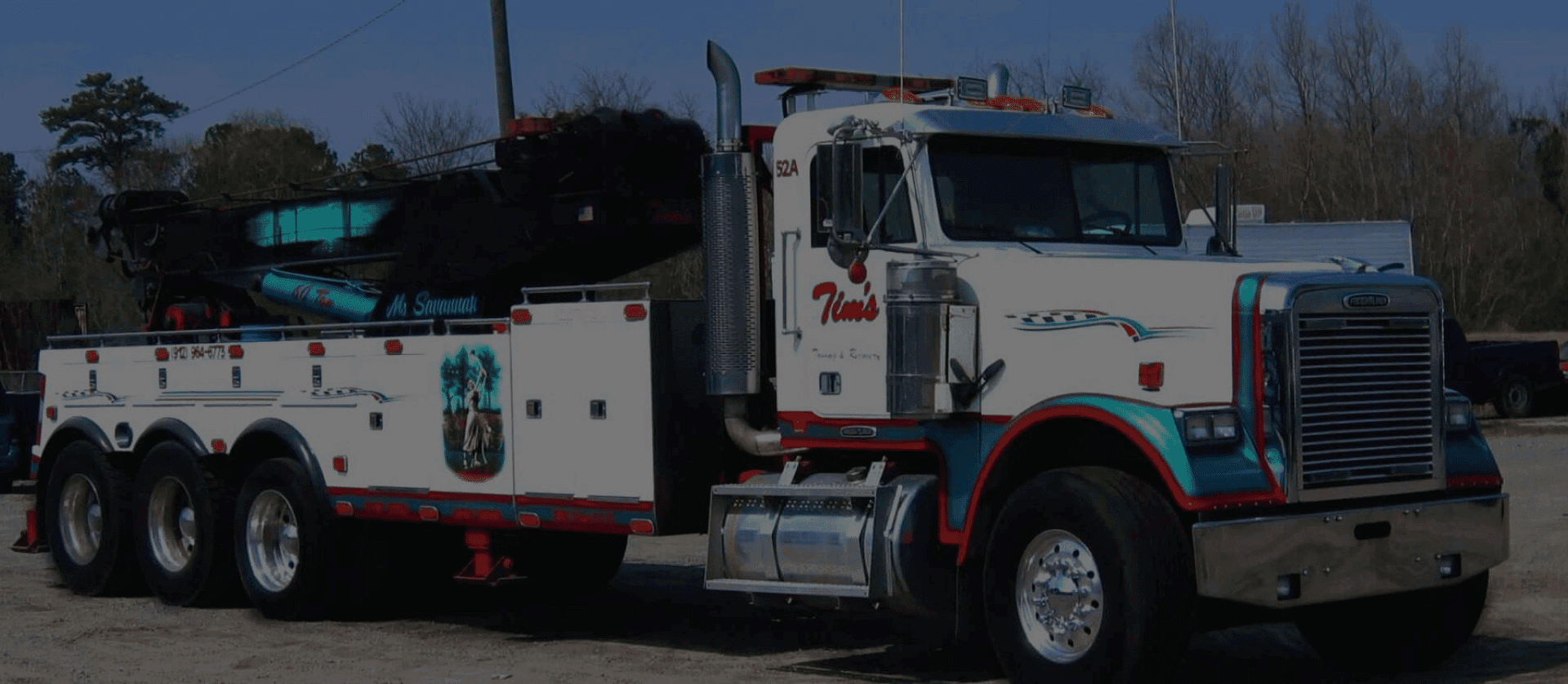 Heavy Duty Towing Service Recovering A Heavy Loader From Mud