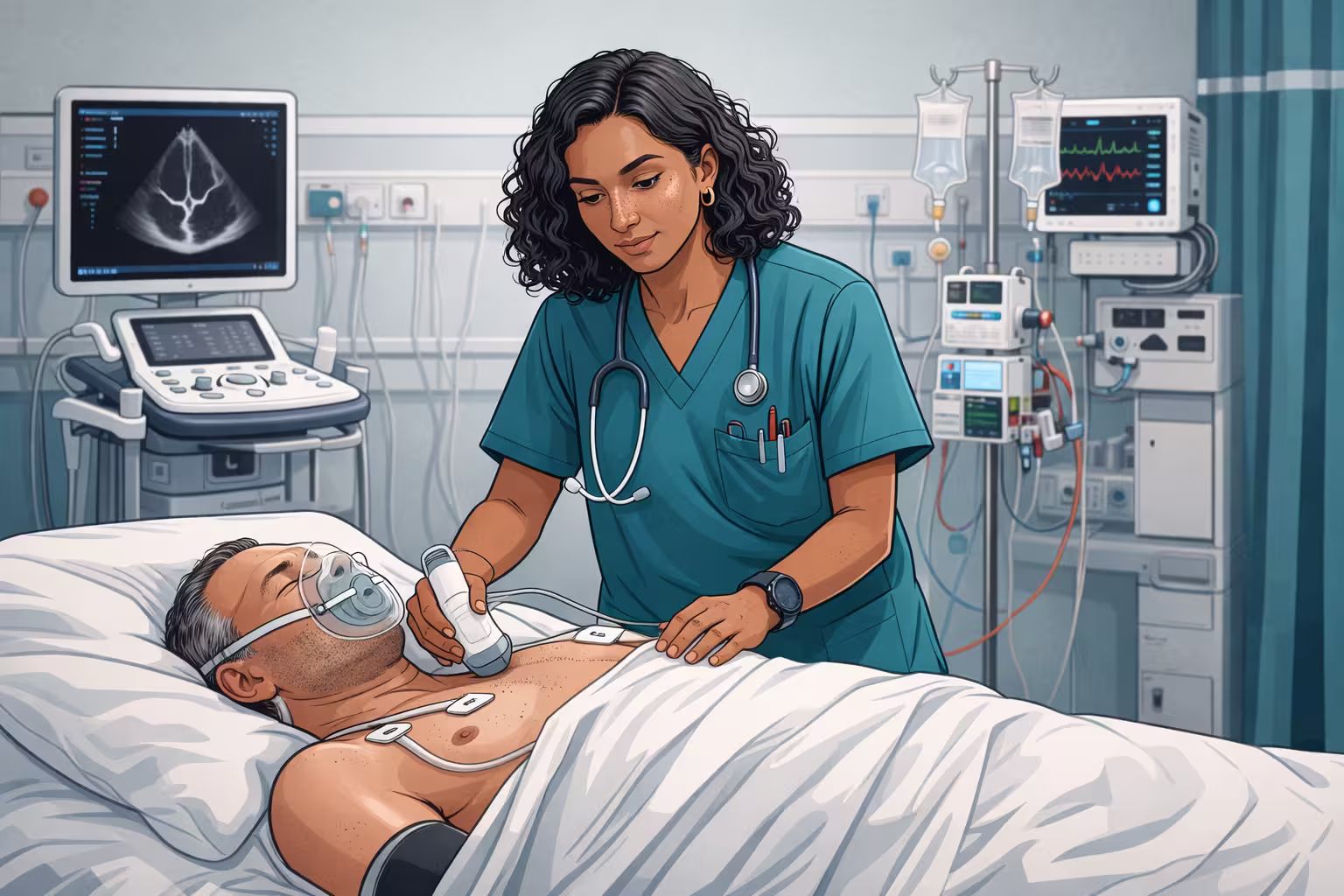 Trauma shock, ED oxygen targets and palliative heart failure care