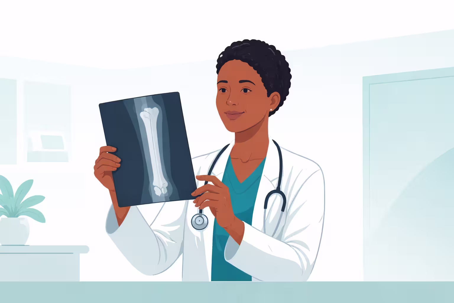 Migraine, fractures and pelvic radiation disease