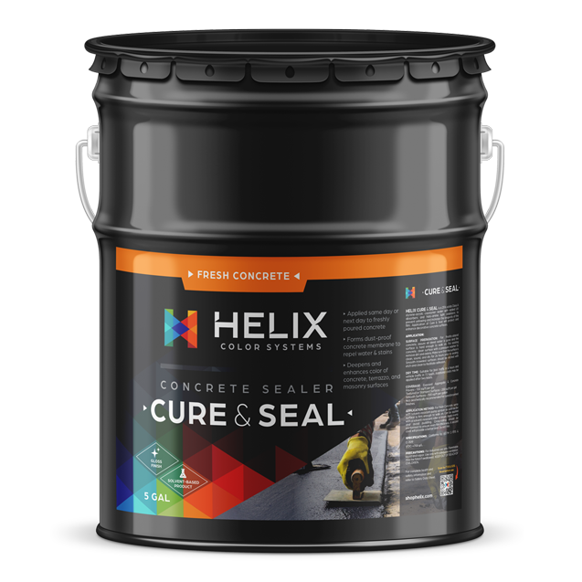 Helix Cure & Seal concrete sealer, 5-gallon pail