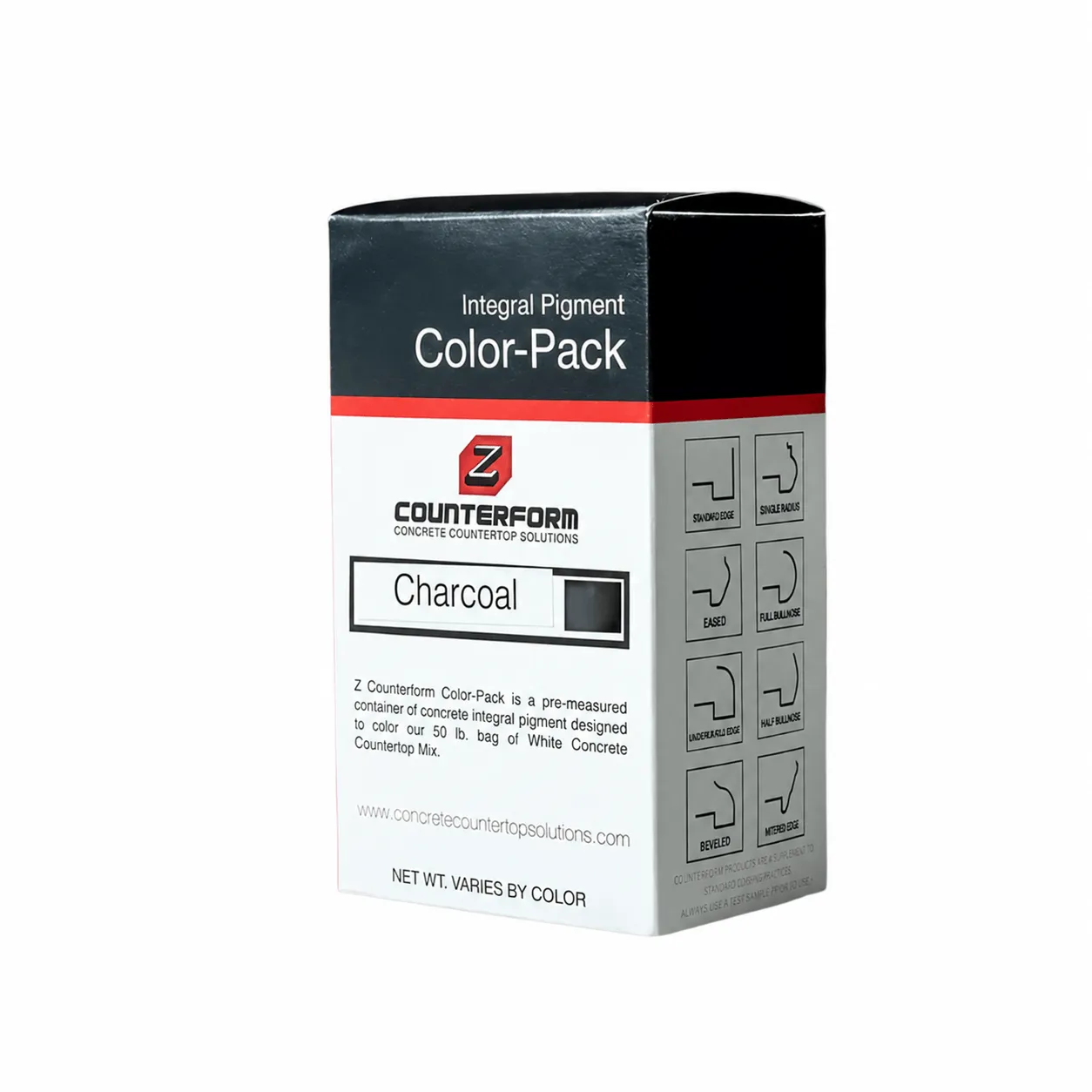 Z Counterform Charcoal integral pigment Color-Pack box