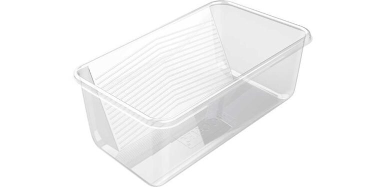 Wooster Wide Boy 5-gallon rigid bucket liner, clear ribbed insert