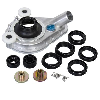 Holer aluminum dust shroud for 125mm grinder with guide wheels