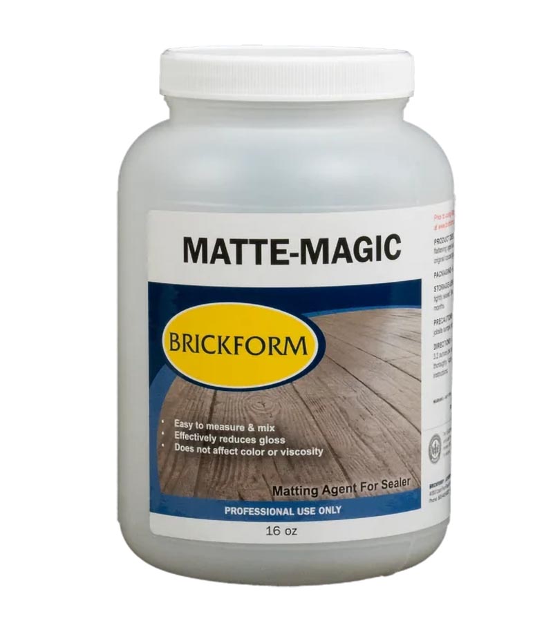 Brickform Matte-Magic gloss reducing additive, 16 oz bottle