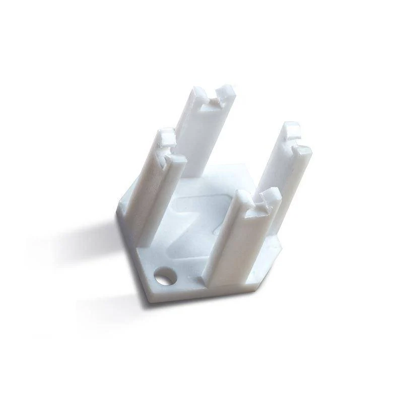 Z Clips white plastic hexagonal mesh clip with mounting hole