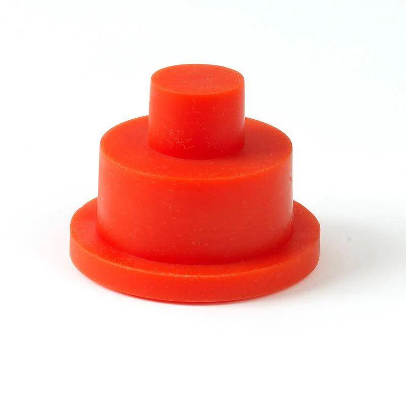 Faucet Knockout red rubber plug, stepped cone shape