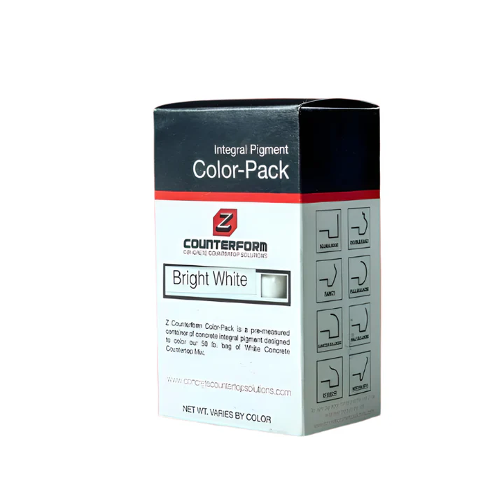Z Counterform Bright White Integral Pigment Color-Pack box