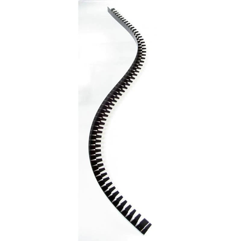 Bendable Square Countertop Form flexible strip curved into an S-shape