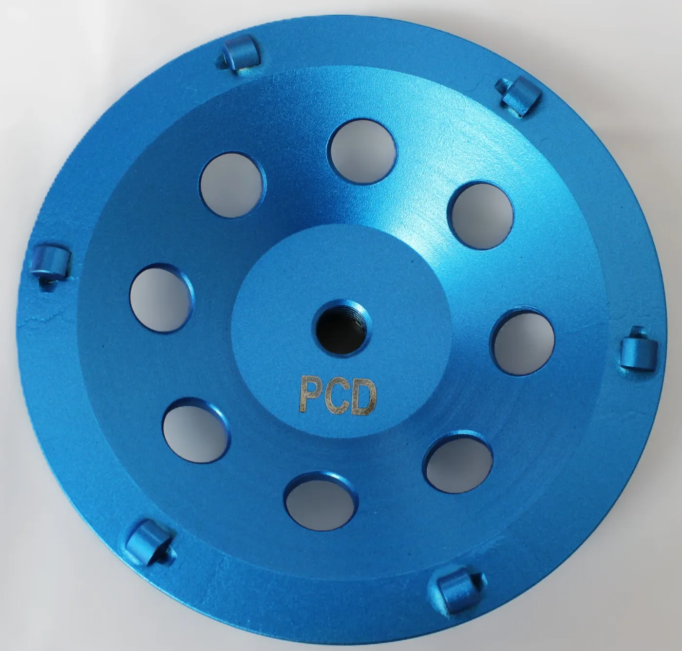 Forte blue diamond cup wheel with six 1/4 PCD segments