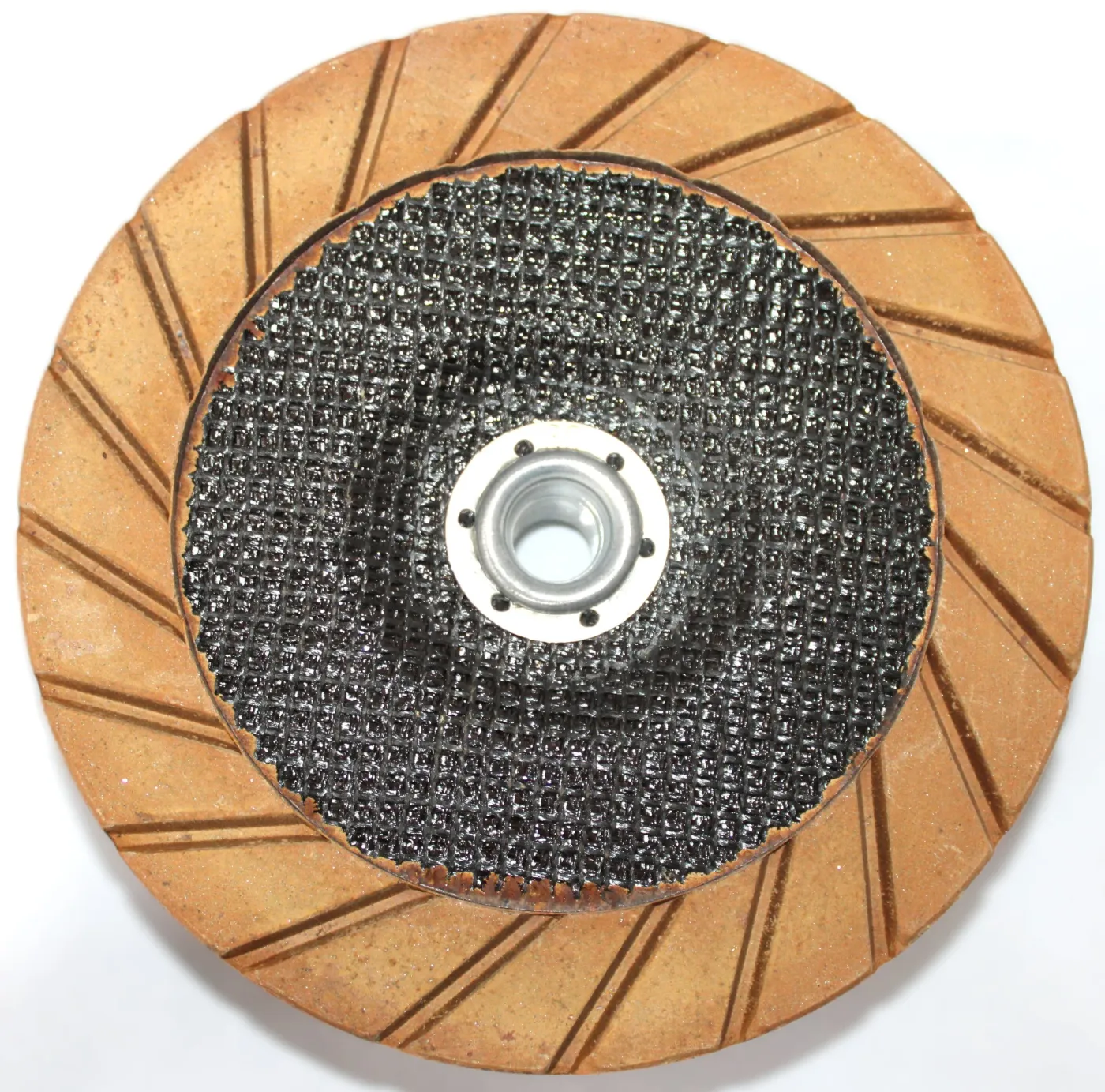 Forte ceramic transitional cup wheel with tan ceramic segments