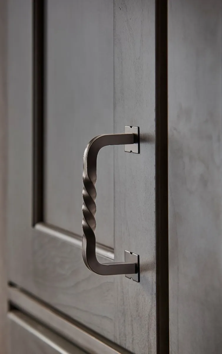 Top Knobs cabinet hardware shown installed