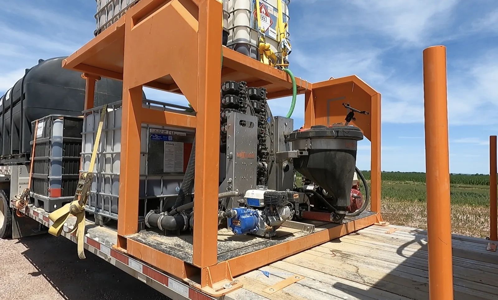 Fusion Inductor, stack, and pump under a tote rack