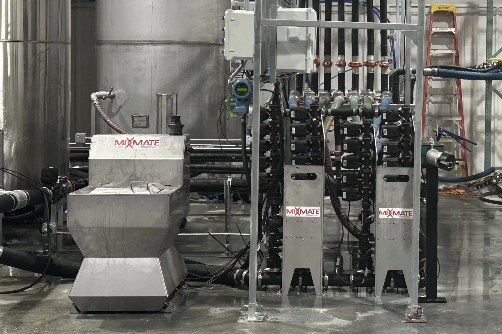 Pro Inductor with two flow stacks and a mass flow meter