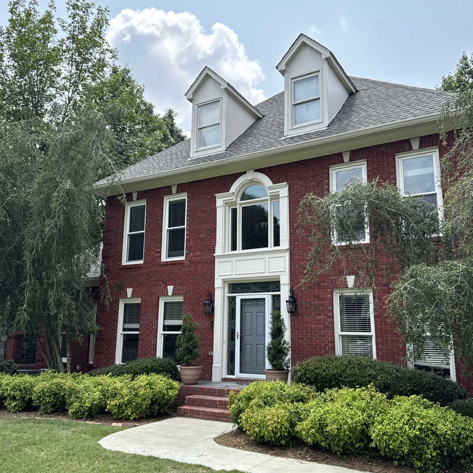 Steep slope shingle roof