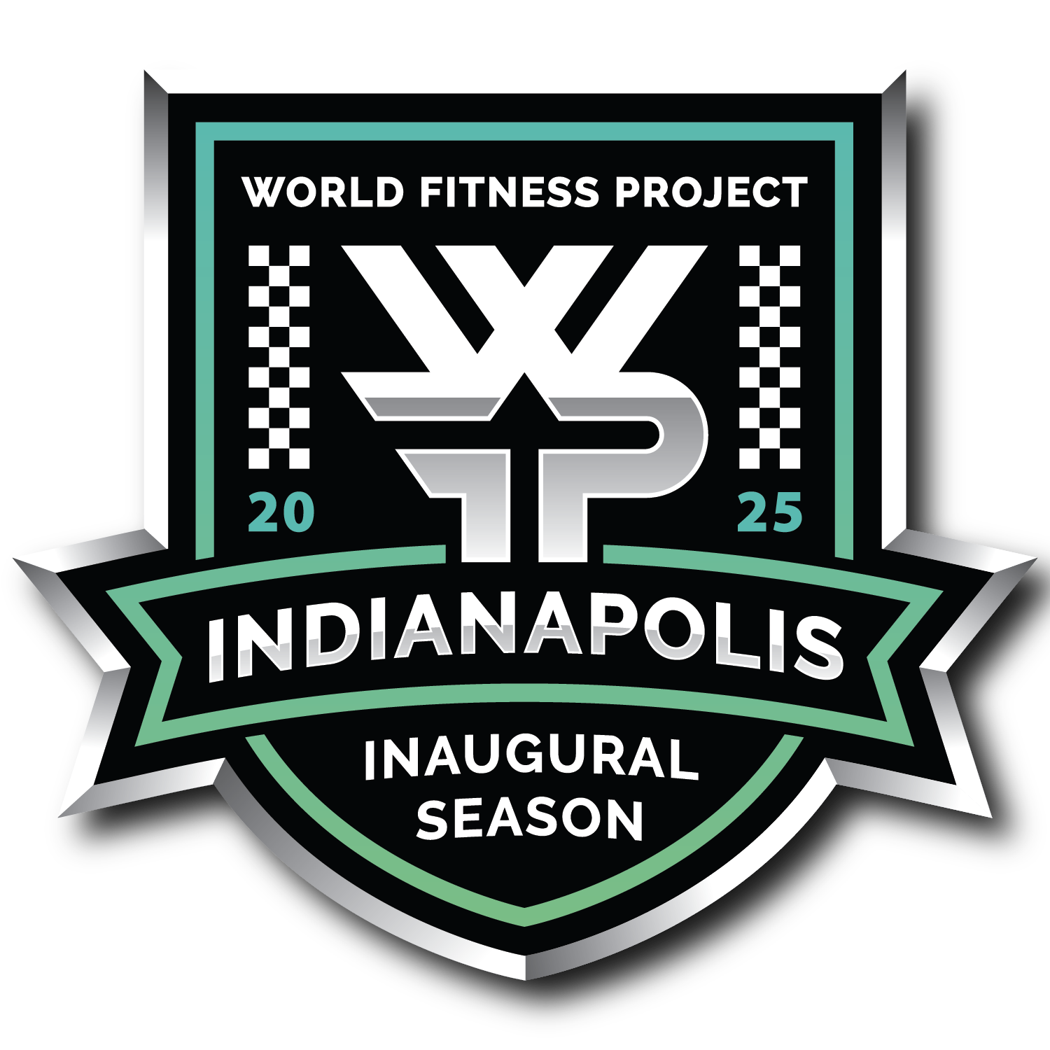 a badge design for the world fitness project inaugural season