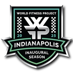 a badge design for the world fitness project inaugural season