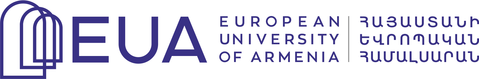 DePaul University logo with blue text and a shield featuring a stylized flower.