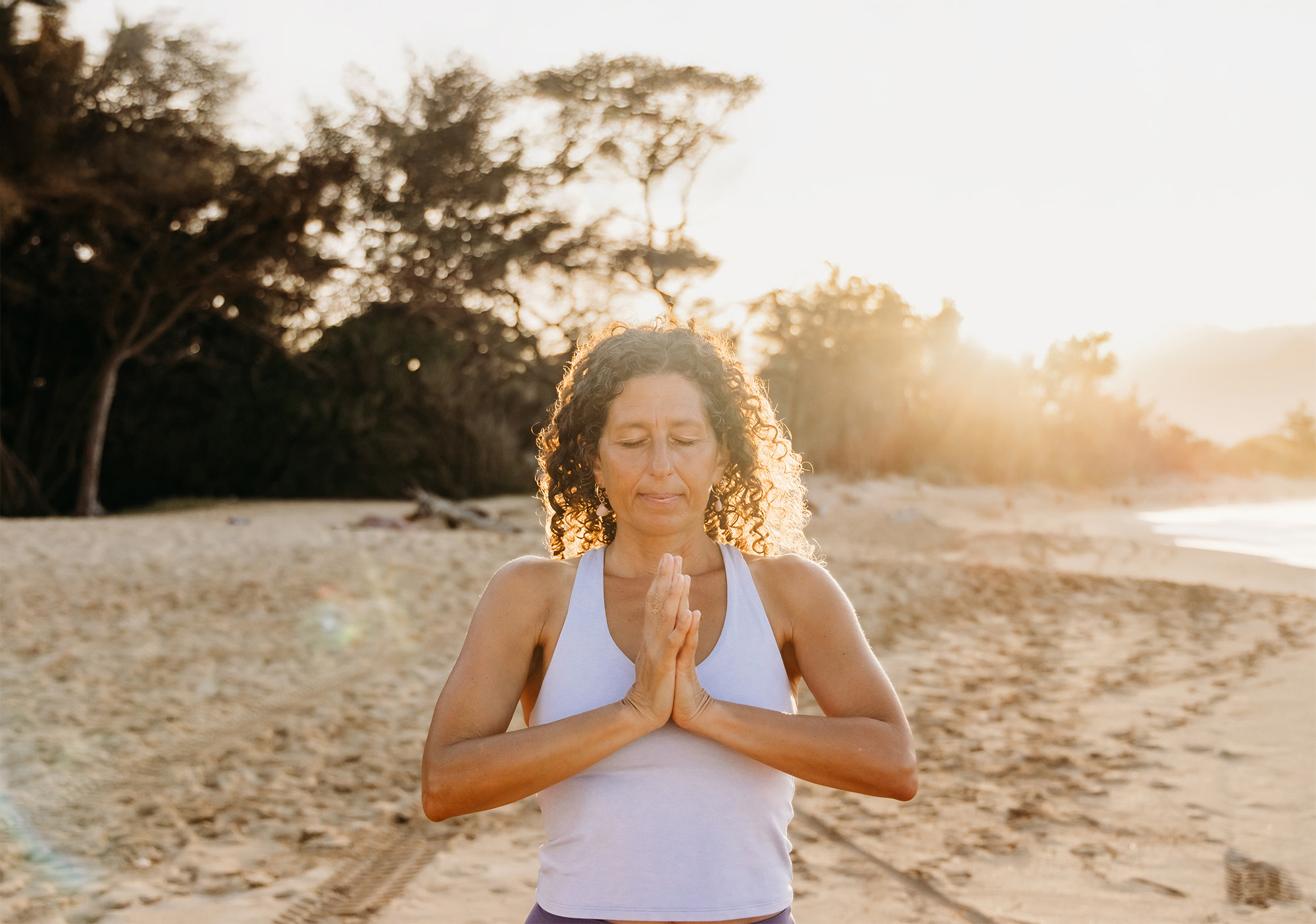 outdoor yoga session