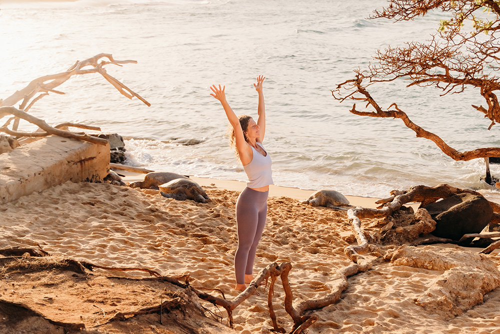 outdoor yoga session