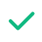 Green check mark symbol indicating approval or correctness.