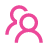 Stylized icon of three people representing a team or group.