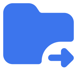 Icône dossier exporté symbolisant la comptabilité simplifiée