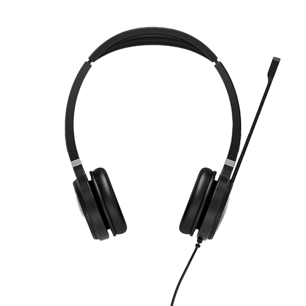 Yealink YHS36 dual-ear wired headset with QD connector for IP desk phones