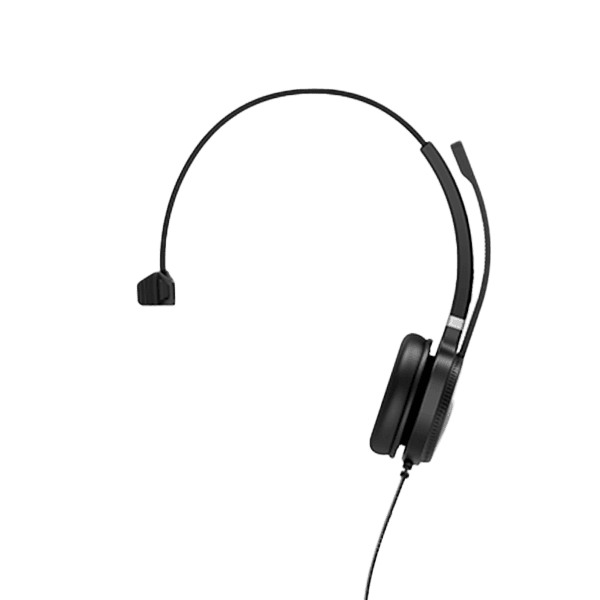 Yealink UH36 mono USB wired headset with noise-canceling microphone for call centers