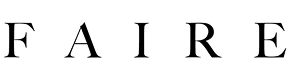 Faire brand logo text.
