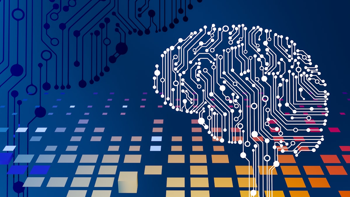 Abstract AI neural network visualisation representing AI agents and automation for Australian businesses