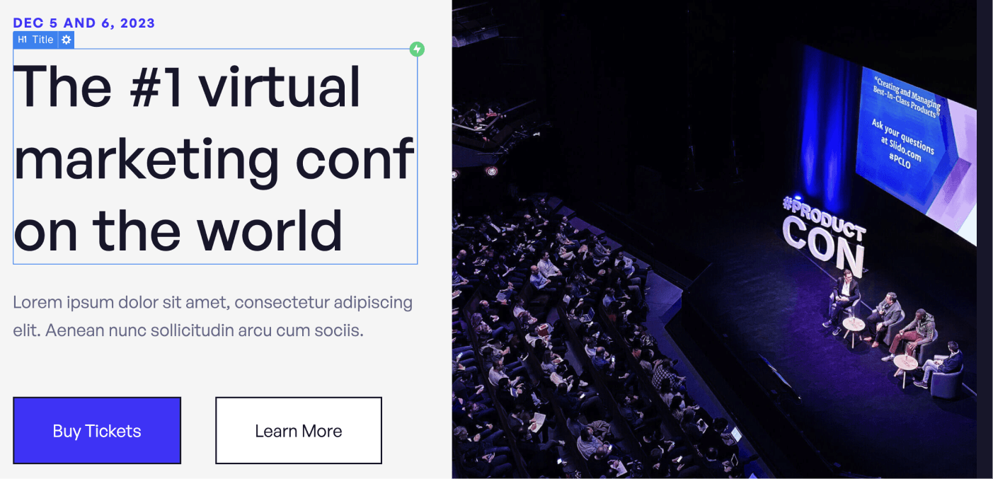 Static Content - Conference X Webflow Template