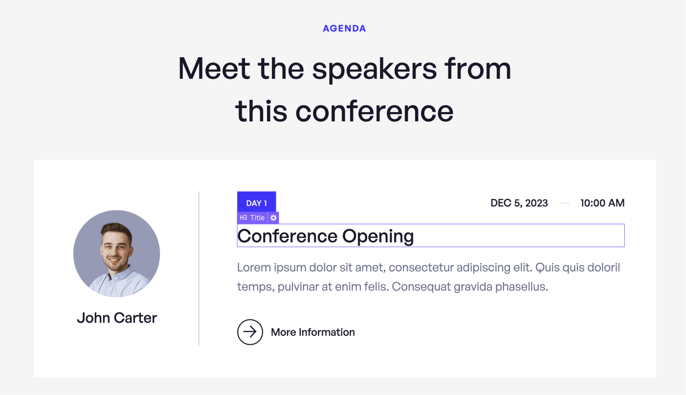 Dynamic Content CMS - Conference X Webflow Template