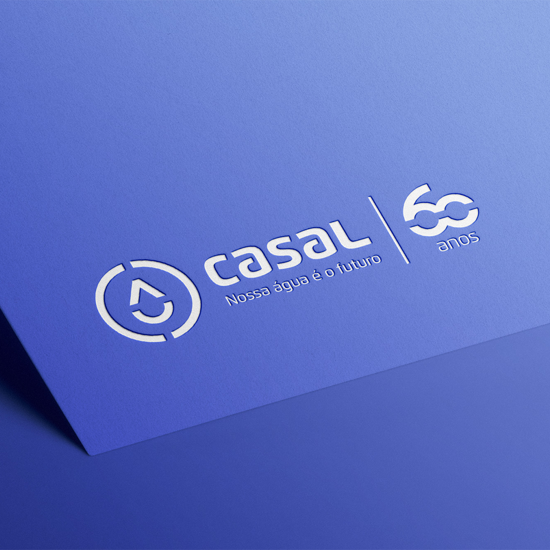 Logotipo e Identidade visual da Companhia de Aguas e Saneamento de Alagoas CASAL