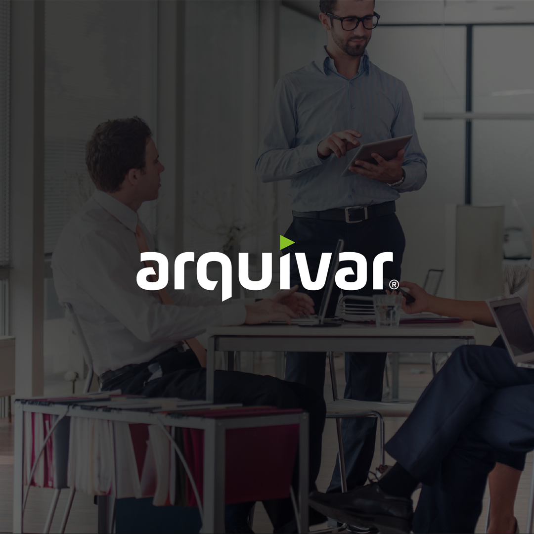 Logotipo e identidade visual da rede de franquias Arquivar Gestão Documental com sede em Belo Horizonte e presença em todo Brasil e América Latina