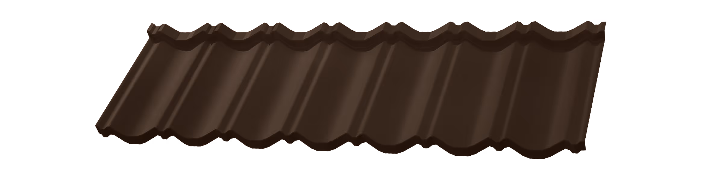 Classic dark brown chocolate bar with ridged segments.