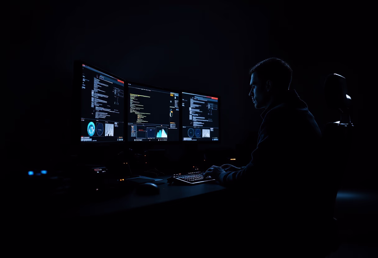image of a security control room