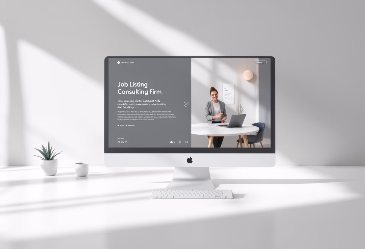 image of job opportunities display (for a consulting firm)