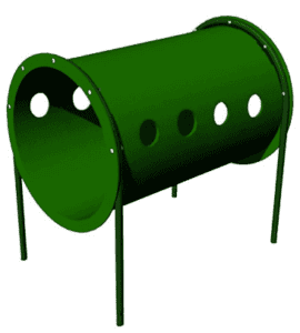 Green doggie crawl tunnel