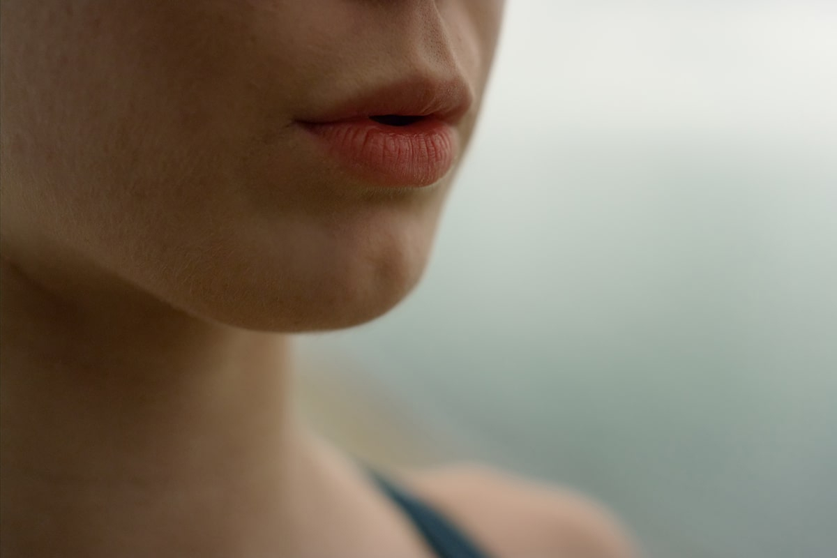 Person practicing mouth breathing