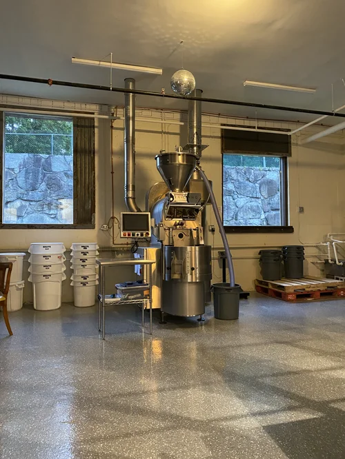Roasting facility interior