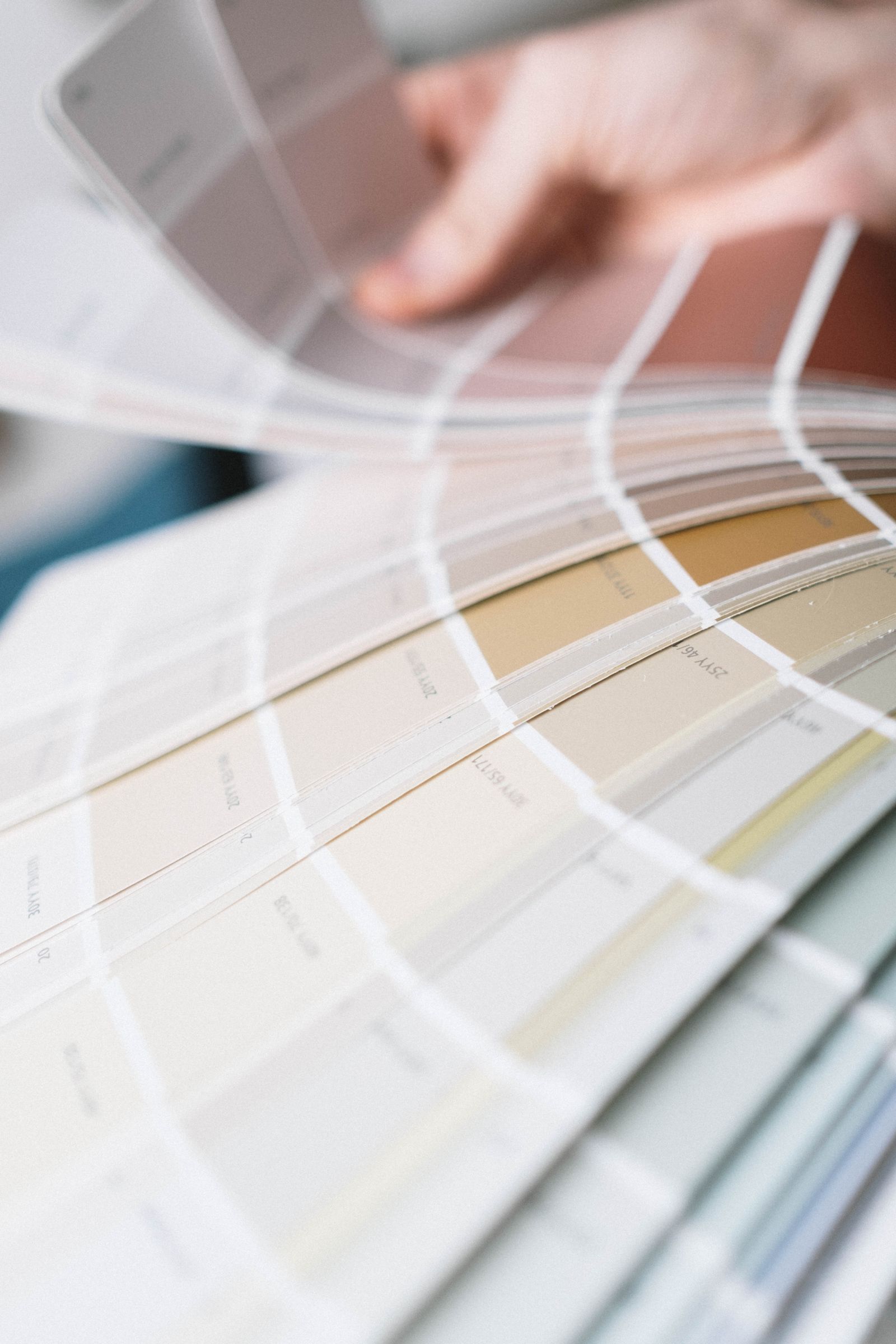 Paint color swatches, color reference