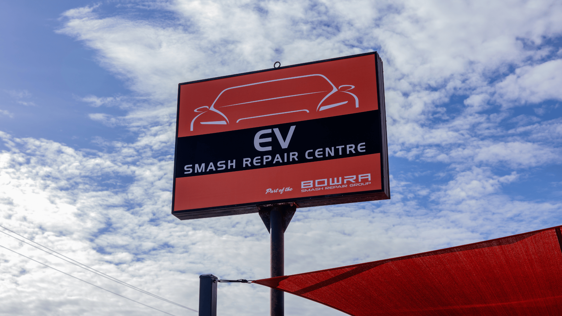 EV smash repair in progress at EV Hybrid Smash workshop, Osborne Park Perth