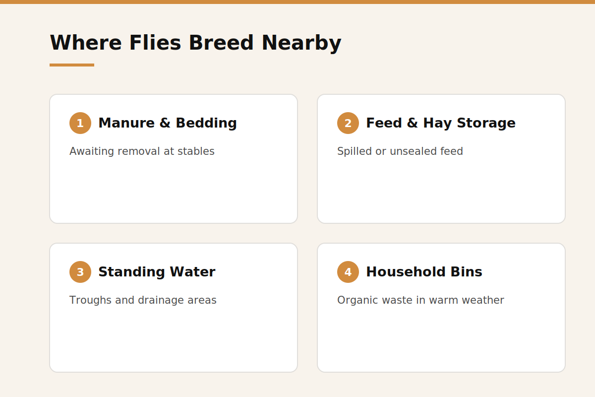 Where flies breed near Nad Al Sheba villas