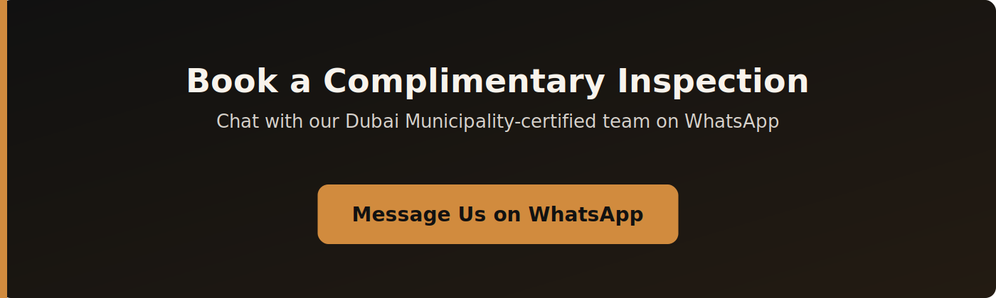 Book a complimentary tick inspection via WhatsApp banner