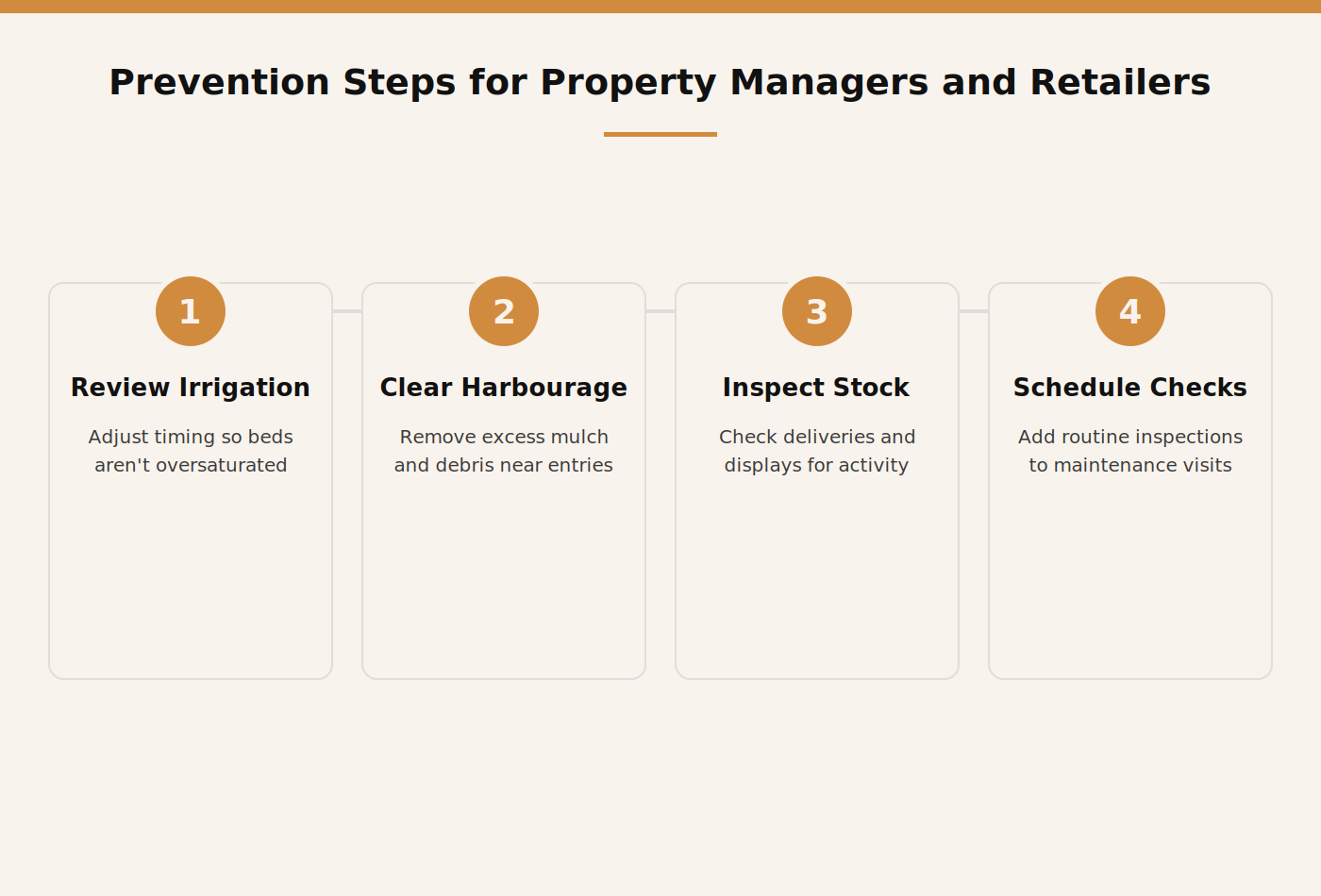 Four-step prevention checklist for earwigs covering property managers and landscaping retailers in Dubai