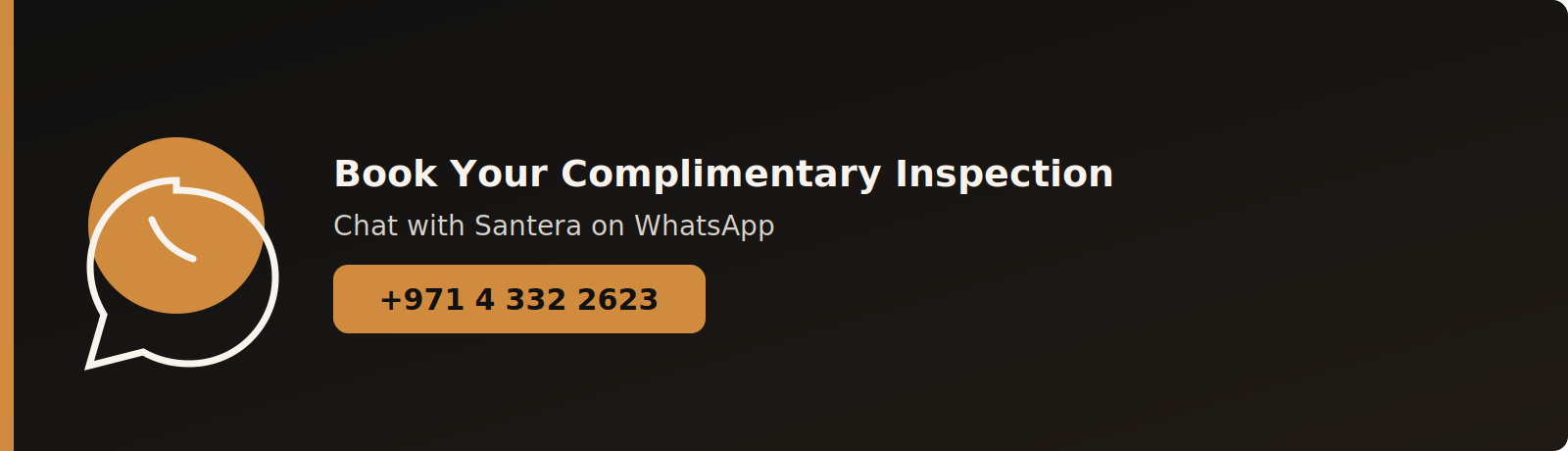 Book your complimentary snake and pest inspection for your Dubai warehouse, chat with Santera on WhatsApp at +971 4 332 2623