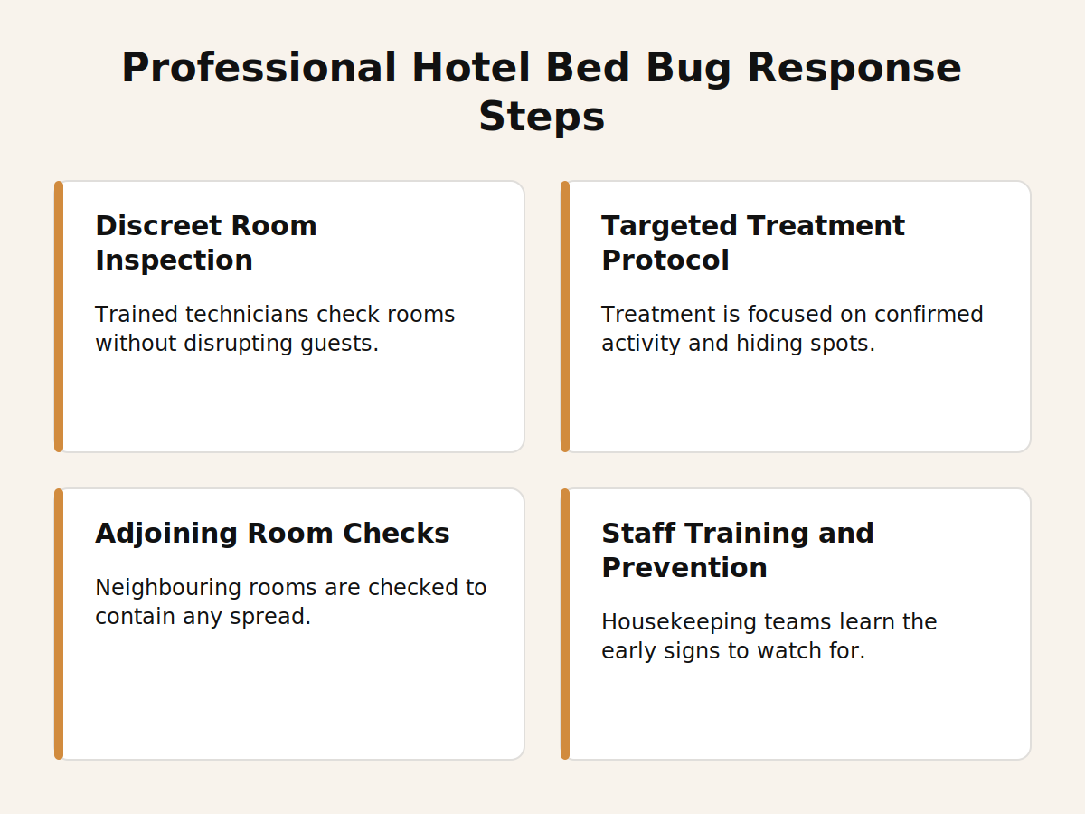 Santera's professional bed bug response steps for Dubai hotels
